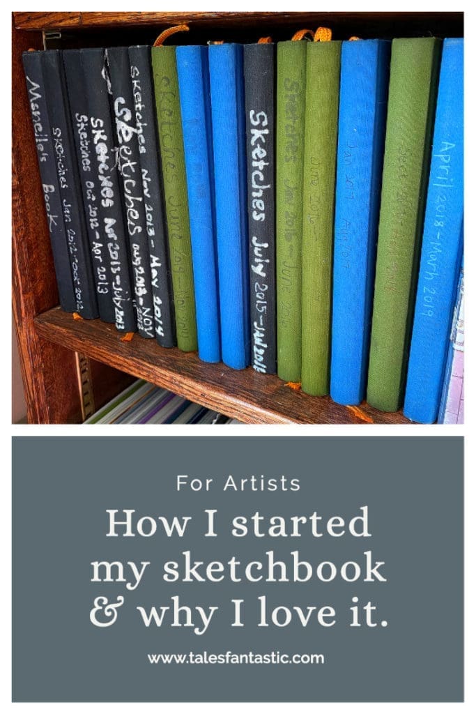 How I started my sketchbook. Inspiration for artists. Tales Fantastic blog